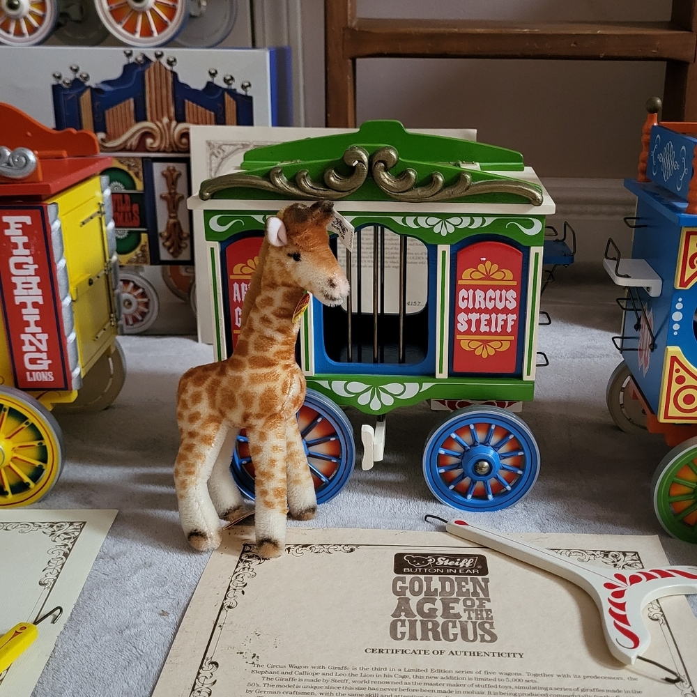Vintage Steiff circus train set